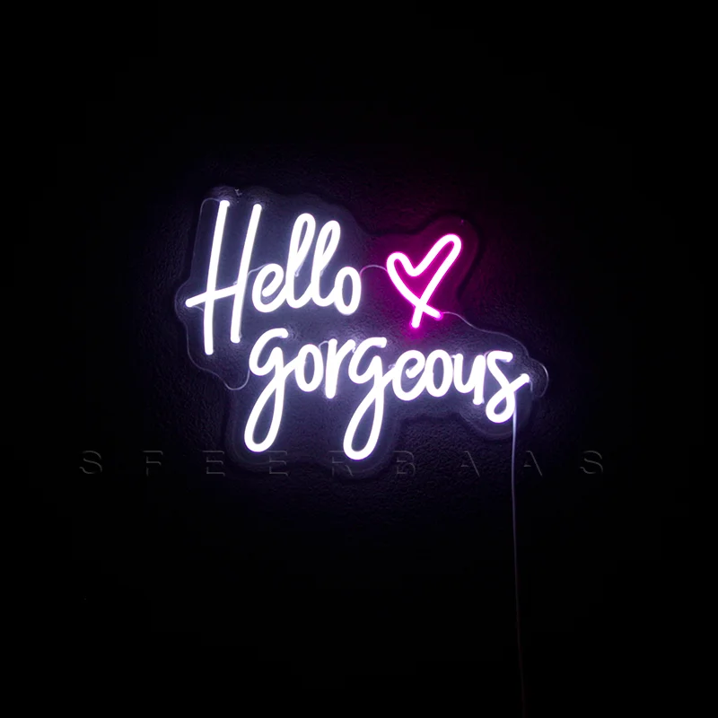 LED Neon Sign Hello Gorgeous