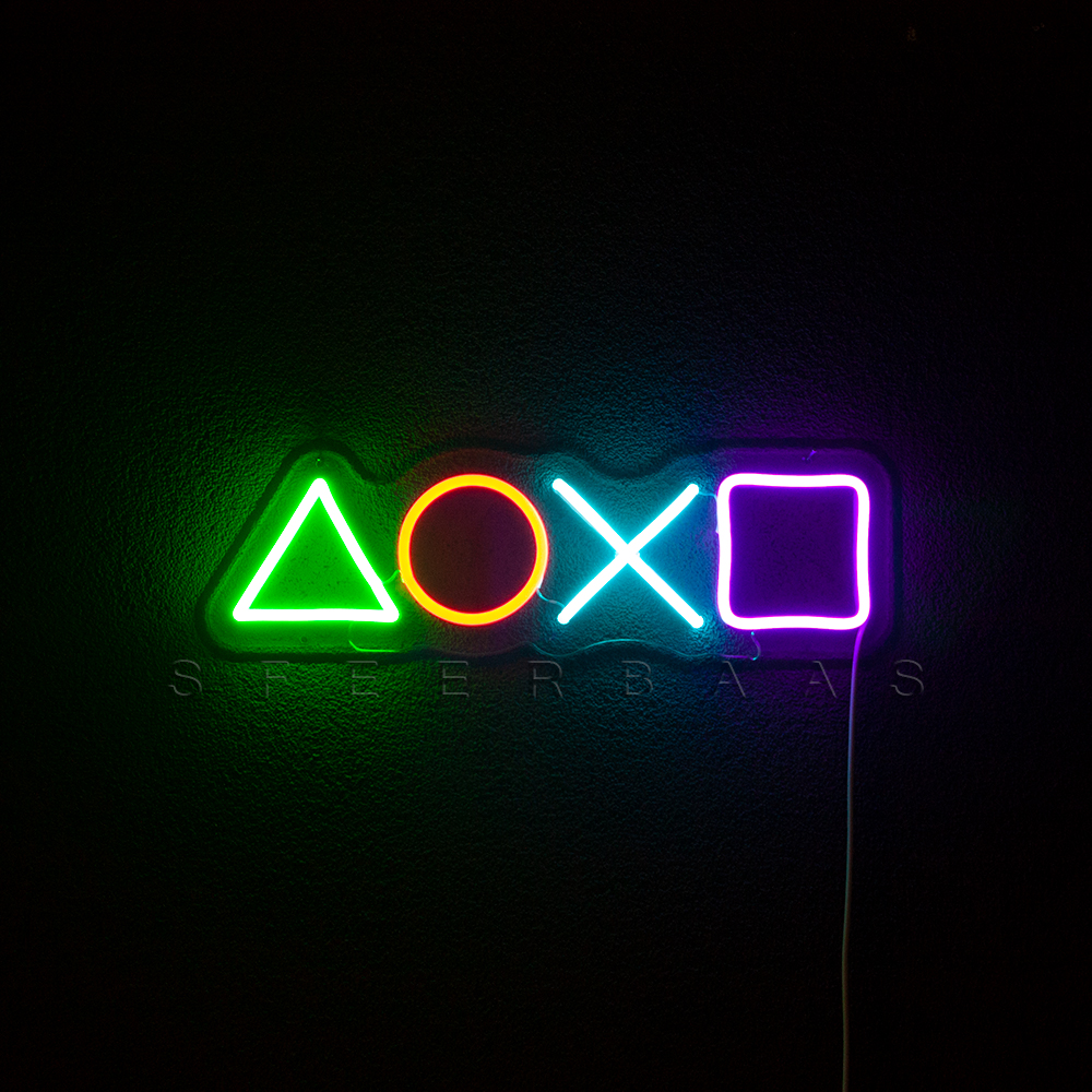 LED Neon Sign Playstation Icons