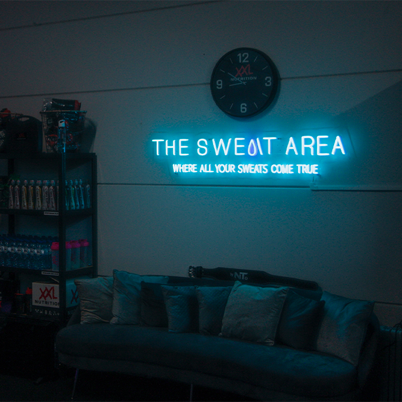 neon lamp gym