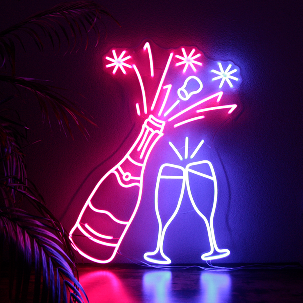 RGB LED Neon Sign Champagne
