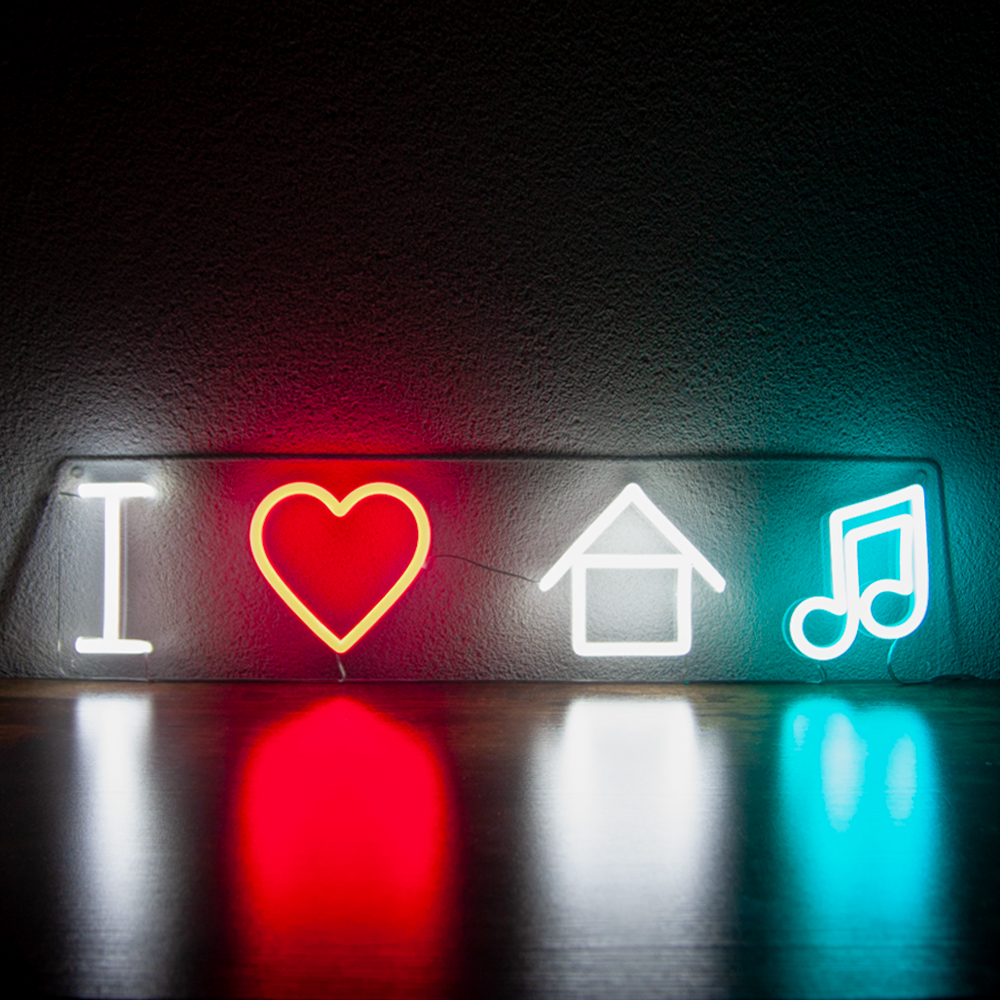 Uniek Neon Sign I Love Music - Neonverlichting - Kwaliteit