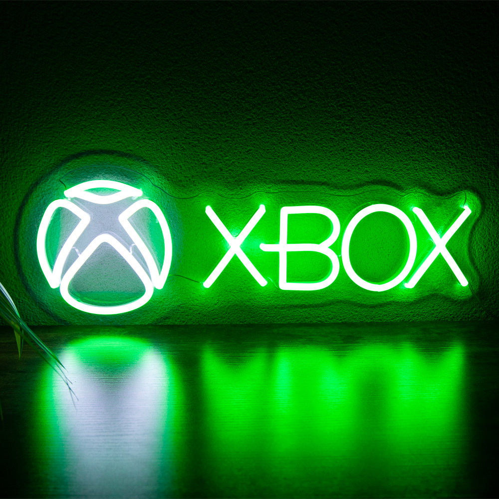 gameroom neon lamp mancave neonverlichting xbox game sign