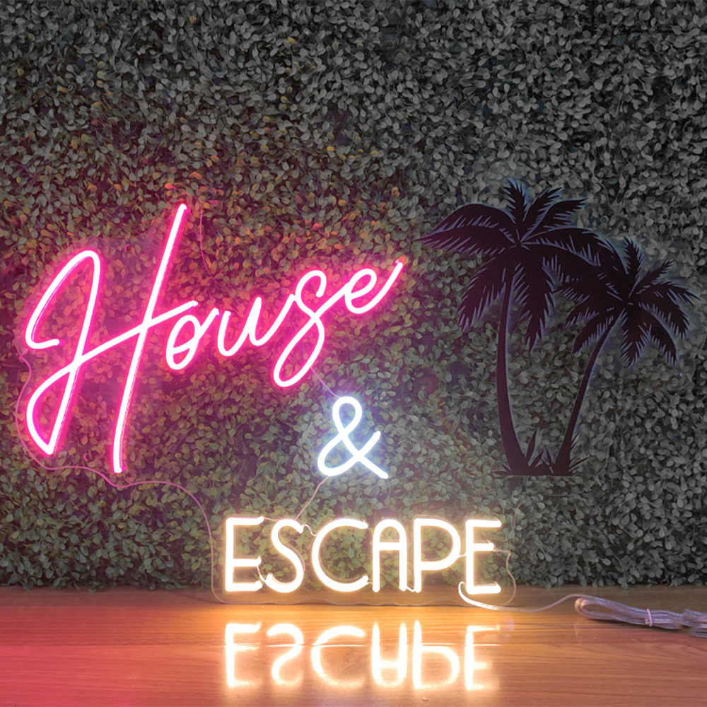 LED Neon Sign House & Escape