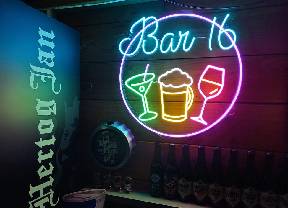 neonlamp neonverlichting sfeerbaas interieur bar restaurant
