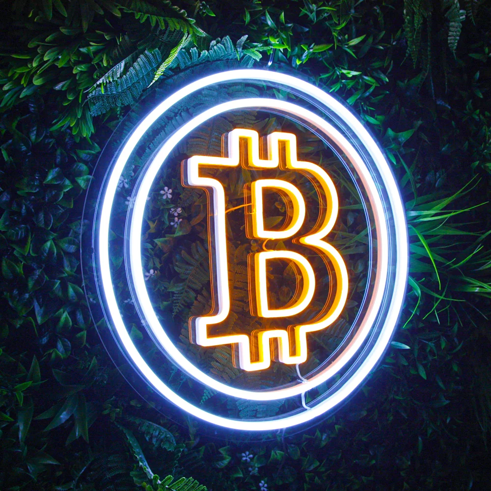 neon lamp crypto verlichting bitcoin neonsign neonvibes sfeer interieur