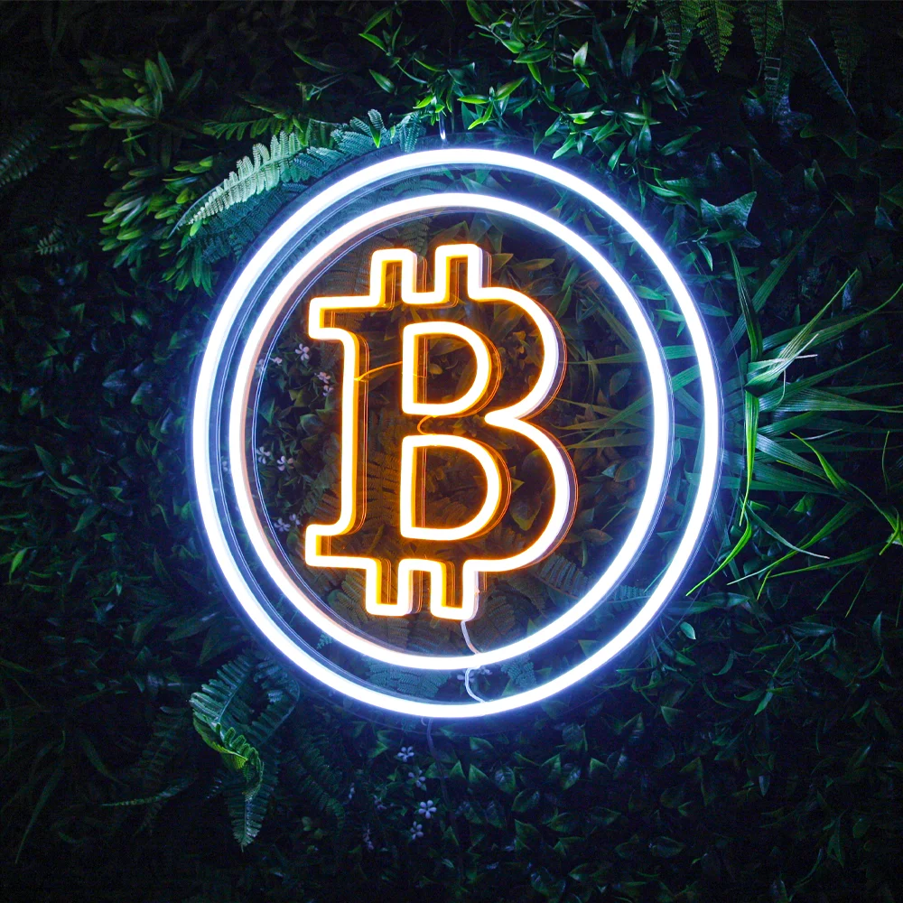 neon lamp crypto verlichting bitcoin neonsign neonvibes sfeer led