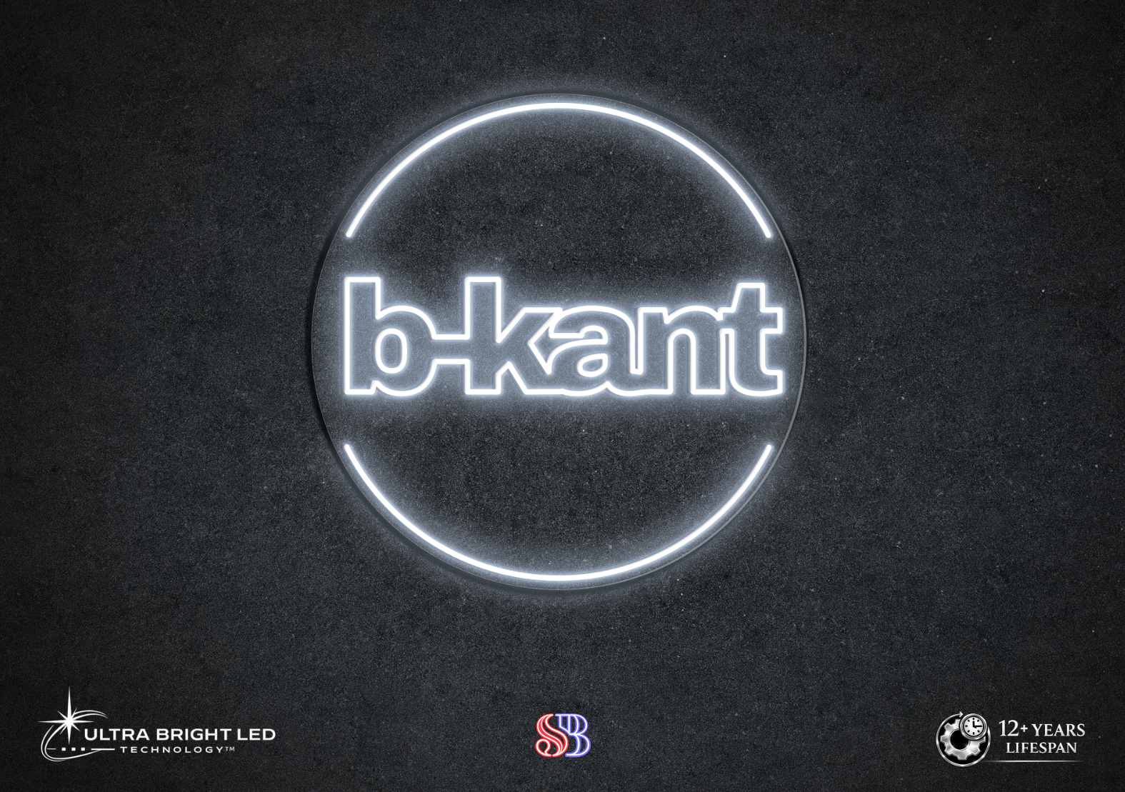 Neon sign – ”B-Kant”